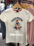 限量现货 韩国专柜代购TEENIE WEENIE小熊情侣T恤半袖TWRW52490N