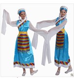 少数民族藏族新款特价长款现代舞蹈演出服饰服装女舞台表演民族服