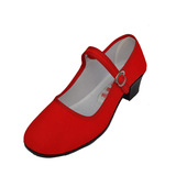 包邮老北京布鞋红色高跟鞋妈妈鞋广场舞跳舞鞋软底透气耐磨女单鞋