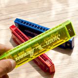 音准正品天鹅外贸版塑料C调16孔复音口琴儿童吹奏乐器音乐玩具
