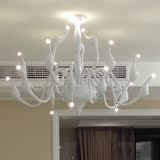 现代简约个性创意浪漫艺术天鹅灯吊灯LED客厅餐厅卧室房灯具灯饰