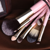 化妆师专业化妆套装刷工具粉色高档木柄7支铁盒装腮红眼影阴影刷