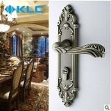 [德国KLC]欧式青古铜门锁室内房门锁具厨房卫生间卧室把手 翎羽