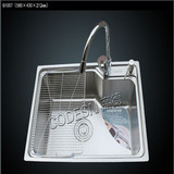 高德SUS304不锈钢水槽 单槽 洗碗池 厨房洗菜盆套餐 G1007包邮