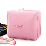 粉色可爱化妆包小号便携女士亮面漆皮容量收纳包随身包邮