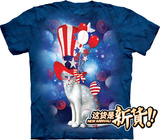 2015新款美国代购The Mountain猫魔法师3d立体情侣t恤女短袖男装