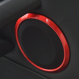 专用于BMW宝马X1 内饰改装 喇叭装饰条 车门音响装饰圈 三色可选