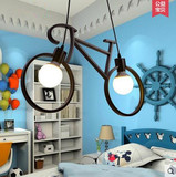 北欧原创自行车吊灯创意个性儿童房吊灯餐厅卧室特色灯具走廊过道