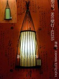 竹子竹制壁灯东南亚风格壁灯麻布手工艺木质竹质壁灯日式全国包邮