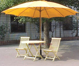 泸州超大型户外庭院伞 休闲沙滩露天伞 太阳伞 黄色油布伞