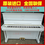 韩国二手钢琴白色钢琴三益SU118三益钢琴，高贵优雅