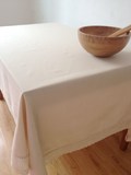 美式乡村 地中海希腊 纯色纯棉钩针花边 桌布桌巾 盖布台布 海伦