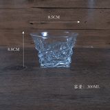 包邮玻璃家用玻璃水杯洋酒杯创意威士忌杯啤酒杯透明茶杯酒具套装