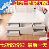 抽屉床储物床板式床1.8米双人床收纳床现代简约家具床定制床