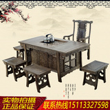 红木茶桌 非洲鸡翅木茶桌椅组合 功夫茶几茶台仿古实木家具 特价