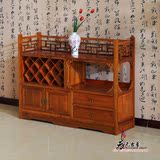 中式实木酒柜榆木储物收纳柜餐边柜多用柜茶水柜仿古茶水柜古典