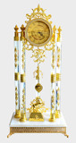 纯铜镀金欧式奢华大摆钟别墅立式落地钟表客厅创意水晶静音工艺钟