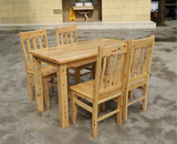 包送货定做实木餐桌椅组合四方桌椅子长条凳餐椅八仙桌长条桌书桌