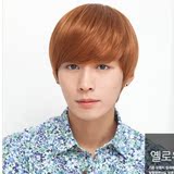 韩版帅气非主流男生帅气发型 红色 黄色 白色 咖啡色 男式女假发