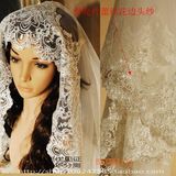 结婚新娘 头纱高档亮片韩版经典婚纱头纱可以定制超长10米  包邮