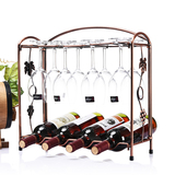 家用洋酒架欧式红酒架摆件酒瓶架展示架客厅创意葡萄酒架简约现代