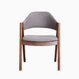 厂家直销北欧现代实木布艺A字椅简欧餐椅书桌椅 休闲椅咖啡吧椅