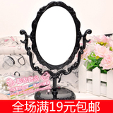【6065】安娜苏系列 玫瑰花纹台式镜 单面镜 可旋转360度 小号