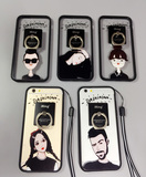 韩国iPhone6plus硅胶软套带挂绳 苹果6S手机壳指环支架5s情侣新款