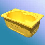 卫生间亚克力浴缸 方行独立式浴缸 泡澡坐缸 三色可选B-3