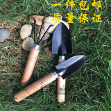 园艺工具迷你小铁铲子耙锹锄三件套装多肉种植花工具盆栽花铲松土