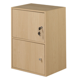 现代简约小柜子储物收纳柜带门带锁书柜自由组合置物柜床头柜