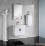 浴室柜吊柜现代简约实木小户型吊挂墙式洗漱台洗手盆柜组合60cm