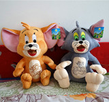 迪斯尼猫和老鼠抱枕 TOM猫和米老鼠毛绒玩具公仔 六一儿童礼物