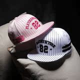 夏天韩版2-8岁白色亲子帽 男女中童棒球帽嘻哈帽平沿帽儿童潮帽子