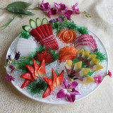 日本料理仿真食品模型 西陵鱼刺身 西安厂家订做打折酒店塑料模具
