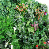 仿真植物单枝绿植 绿色环保植物墙配件搭配用仿真塑胶绿萝单枝