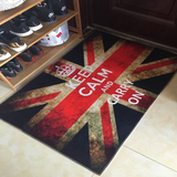 英伦复古米字英国旗地毯 立体卡通客厅地毯卧室玄关 做旧水洗地毯