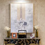 新中式原创花卉油画 酒店样板房客厅餐厅挂画 软装设计墙面装饰画