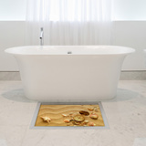 卧室3d地贴创意3d立体地画  洗手间防水地面贴纸  浴室3D地板贴纸