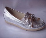 专柜正品 哈森/蒙拉蒂诺内增高单鞋金银色女鞋坡跟鞋 MK3L021