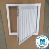 定做外墙卫生间中央空调铝合金百叶窗 可开式出风通风防雨检修口