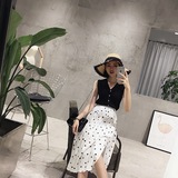 2016夏季新款韩版宽松显瘦V领短款背心女冰丝针织打底衫百搭上衣