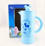 宝洁赠品 正版迪士尼米奇卡通水杯 塑料冷水壶 多用凉水壶 2色入