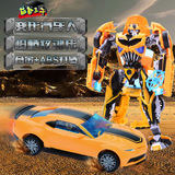 合金变形玩具超变金刚4擎天柱 大黄蜂汽车正版儿童机器人模型礼物