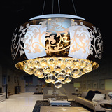 吊灯主卧室餐厅灯欧式LED水晶灯圆形艺术创意个性吸顶灯客厅灯具