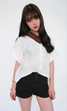 韩版夏装女大码宽松一字露肩短袖T恤拼接螺纹领V领显瘦连衣裙