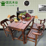 实木餐桌椅 组合小户型餐桌田园餐厅饭桌简易小桌子复古长方形桌