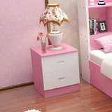 简约现代床头柜田园特价卧室现代简约白色板式韩式家具床边储物柜