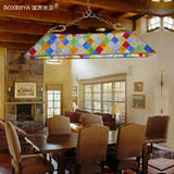 波西米亚灯具欧式地中海吊灯美式乡村彩琉璃别墅客厅餐厅灯饰包邮