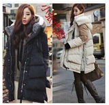 韩国正品代购2016冬新款女装韩版气质加厚羽绒服带帽外套大衣女
